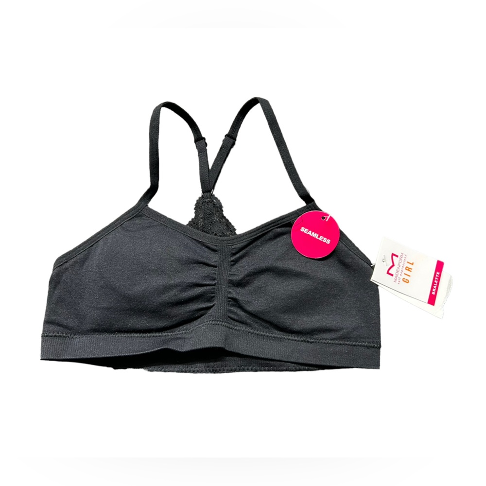 MAIDENFORM girls youth seamless wirefree racerback soft bra sz M NWT
